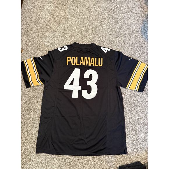 Troy Polamalu - Mens XXXL Pittsburgh Steelers Black - Nike On Field Jersey - Picture 1 of 12